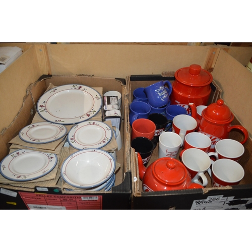 266 - 2 boxes of china