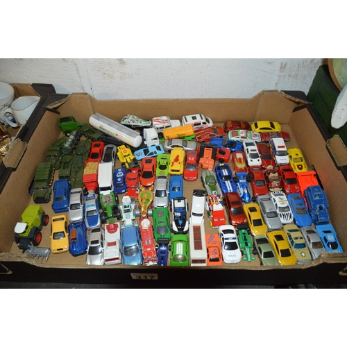 317 - Box of diecast toy cars