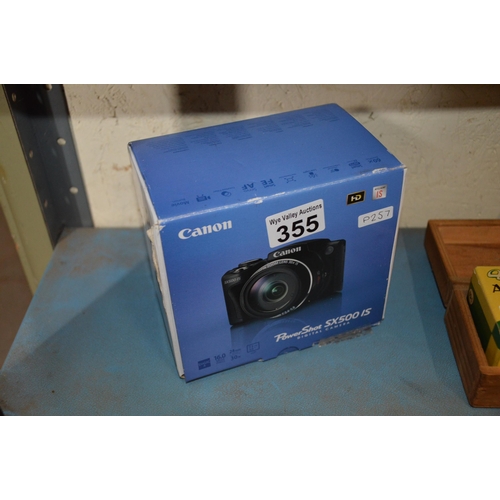 355 - Boxed Canon camera