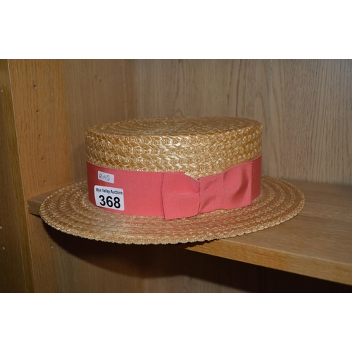 368 - Straw boater hat