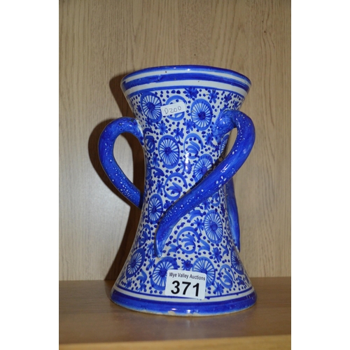371 - Blue & white vase