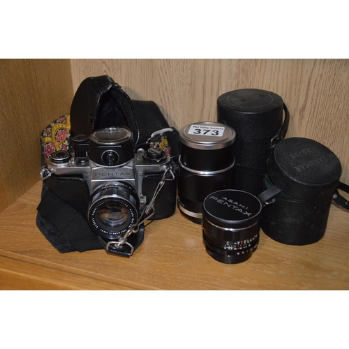 373 - Vintage Pentax camera kit