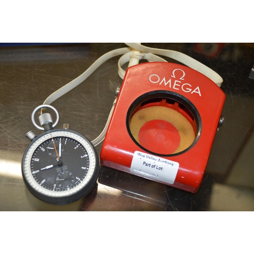 401 - Omega Olympic stopwatch, with carrier