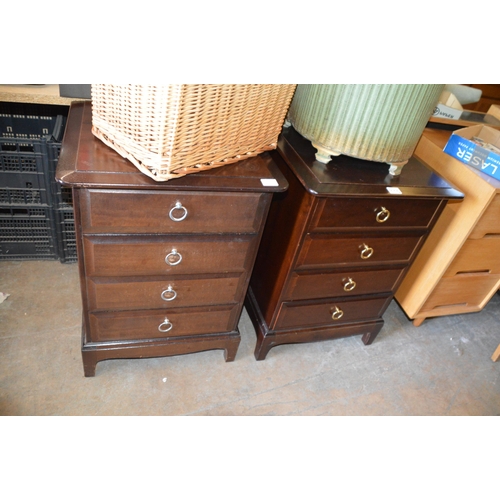 115 - Pair of Stag bedside chests