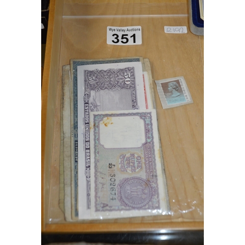 351 - Qty of banknotes