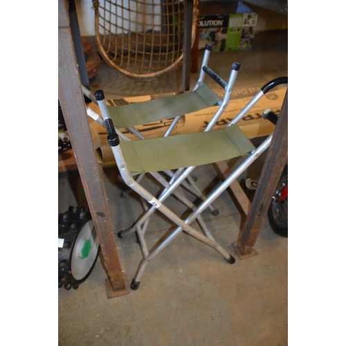 68 - Pair of folding stools