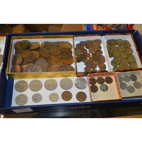 456 - Coins - tray of assorted