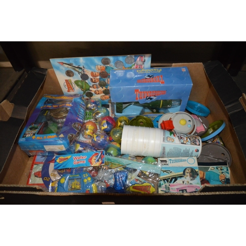 326 - Box of Thunderbird toys etc