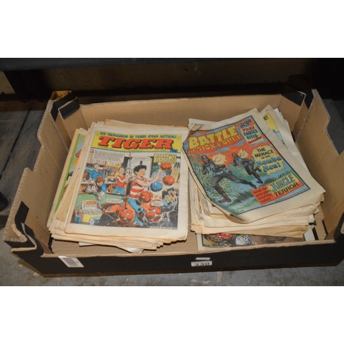 330 - Box of vintage comics