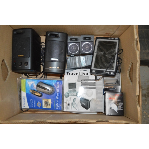 335 - Box of electronic items