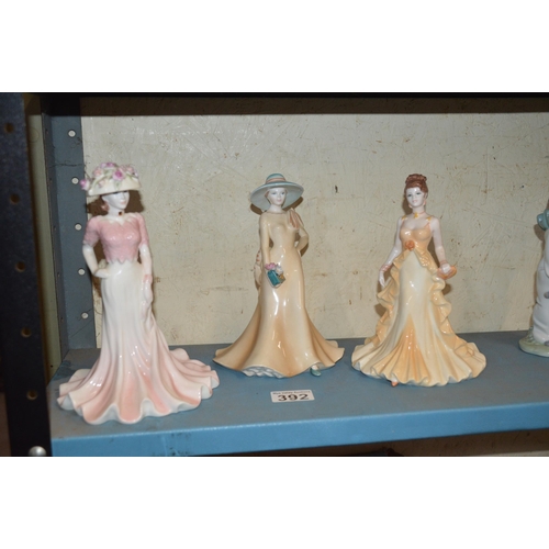 392 - 3 Coalport figurines