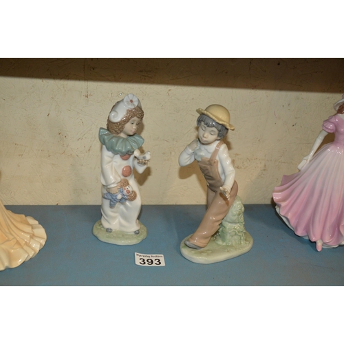 393 - 2 Lladro Nao figures