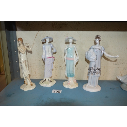 395 - 4 Royal Worcester 1920s figurines