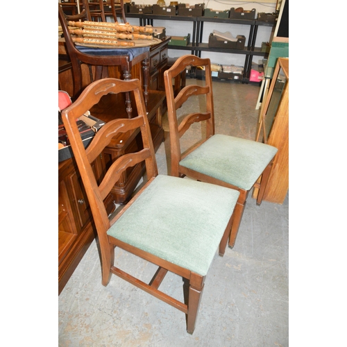 187 - Set of 6 chairs (only 2 shown)