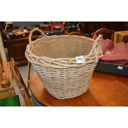 208 - Wicker basket