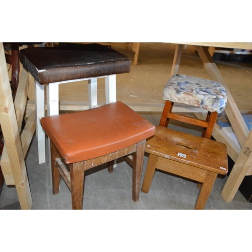 226 - 4 assorted stools