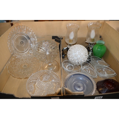 265 - 2 boxes of glassware