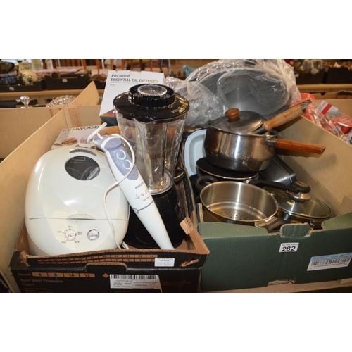 282 - 2 boxes of kitchenware