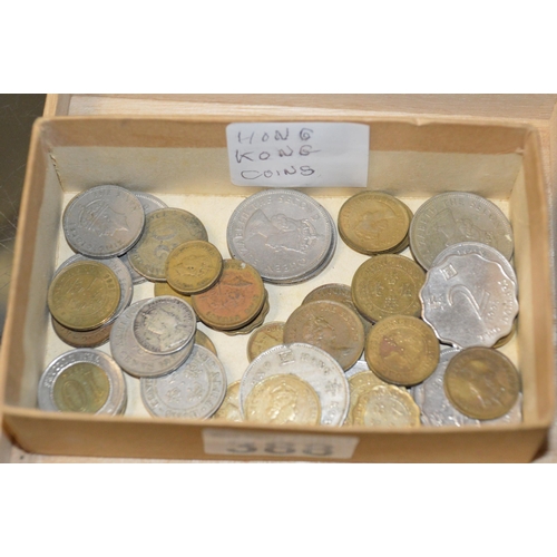 388 - Coins - tray of Hong Kong mixed