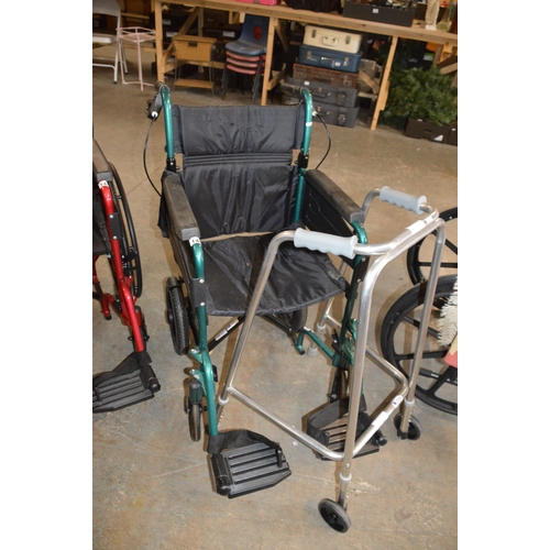 145 - Wheelchair & walking frame