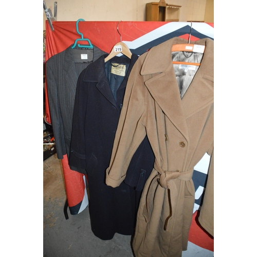 219 - 3 coats/jackets