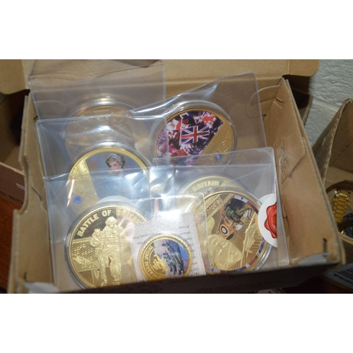 332 - Box of collectable coins