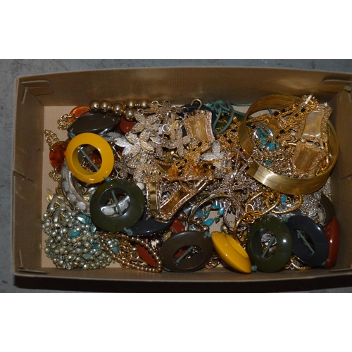 351 - Box of costume jewellery