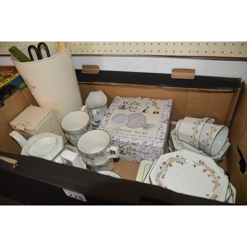 228 - Box of china etc