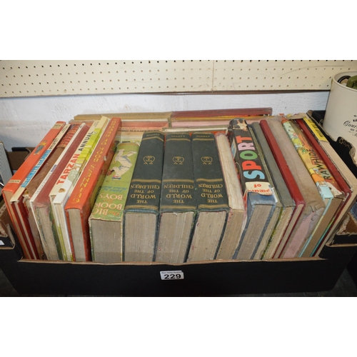 229 - Box of vintage books