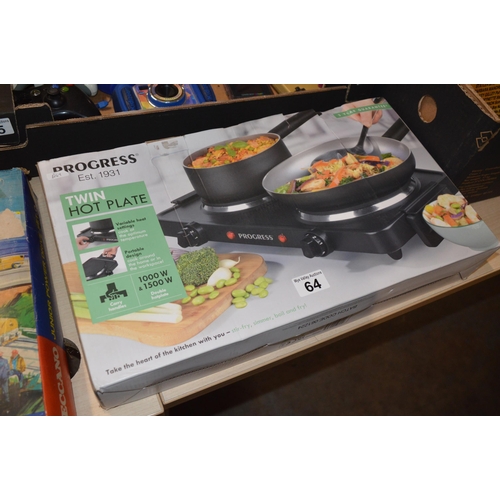 64 - Boxed hotplate