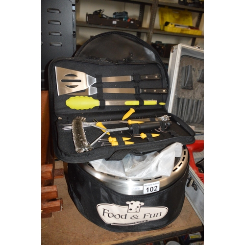 102 - Portable cooker & tools