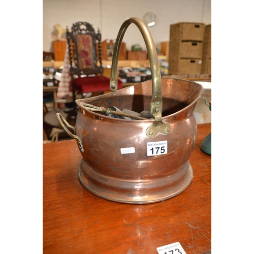 175 - Copper coal bucket