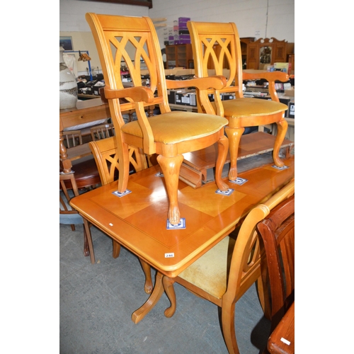 246 - Table & 6 chairs