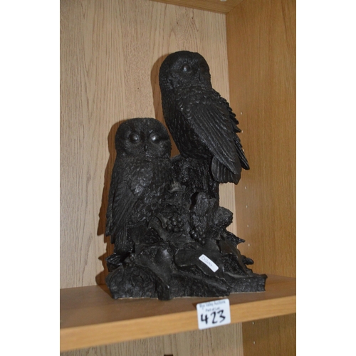 423 - Heredities Sculpture, 2 owls