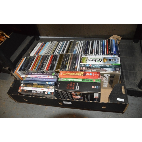 419 - Box of cds/dvds