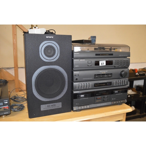 61 - Sony hifi & speakers