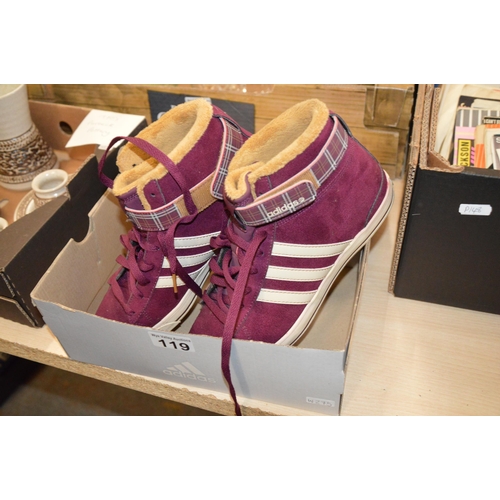 119 - pair of adidas shoes