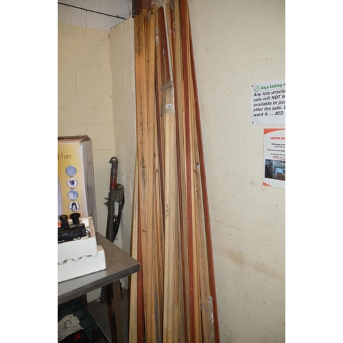 156 - Large qty of timber moldings, etc