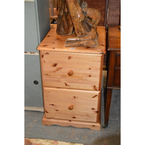 242 - Pine chest of drawers