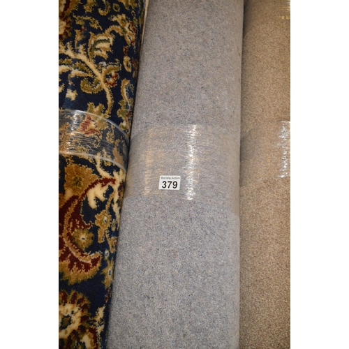 379 - Roll of grey carpet