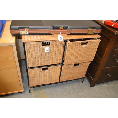 Wicker chest of drawers