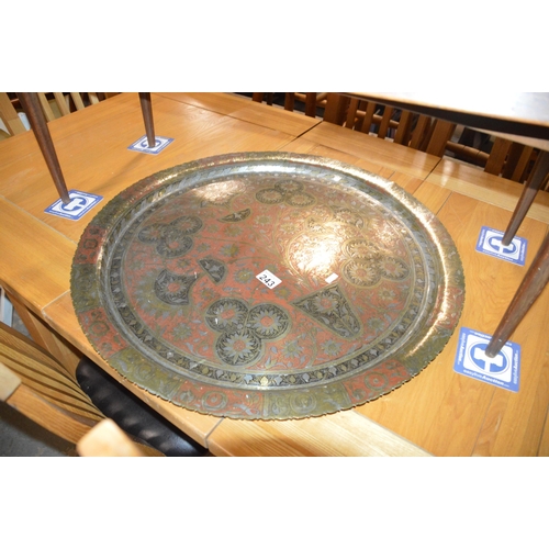 243 - Large brass tray