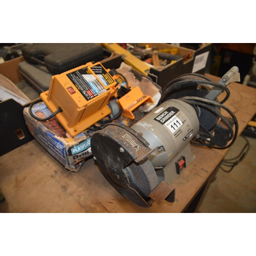 111 - Bench grinder & drill sharpener