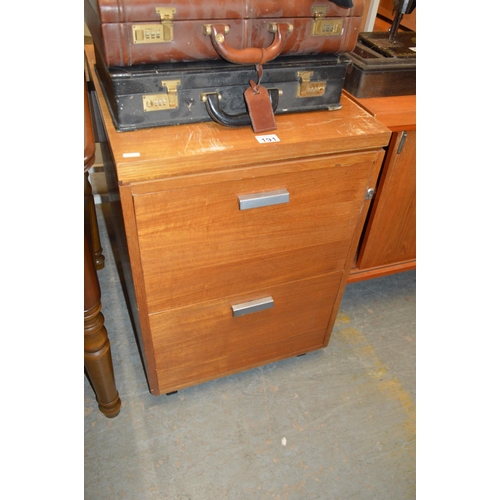 191 - Teak file drawers