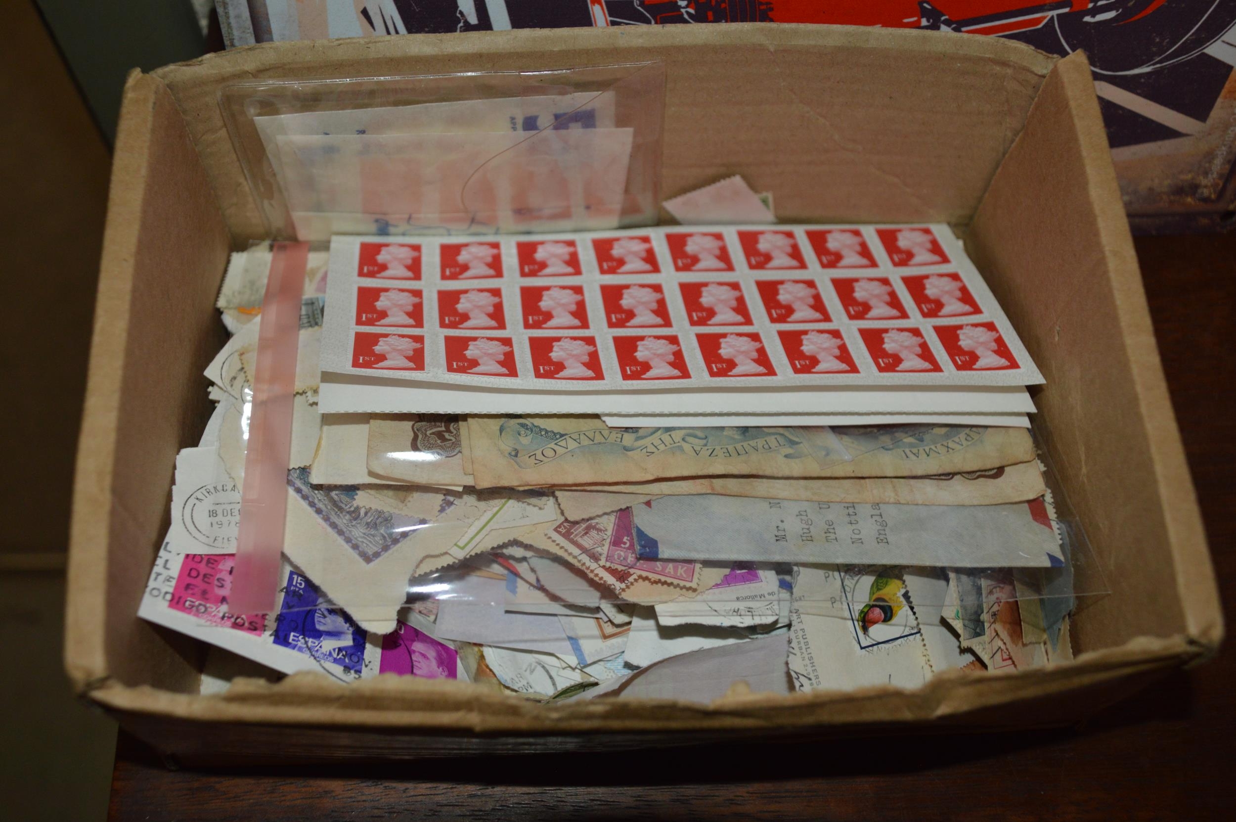 box of stamps