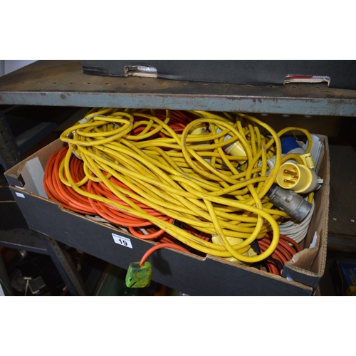 19 - Box of ext power leads