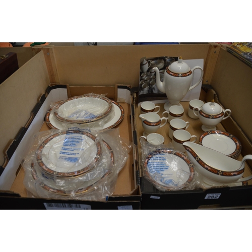 282 - 2 boxes of Wedgwood coffee/dinner service