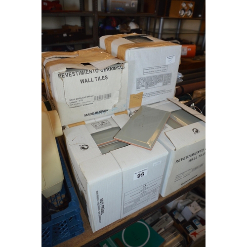 95 - 6 boxes of wall tiles