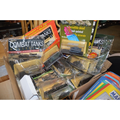 104 - Qty of model tanks & magazines