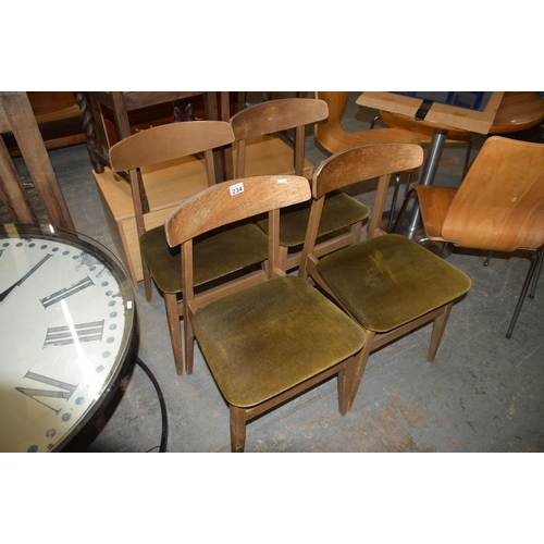 234 - Set of 4 chairs